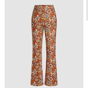 Cider flared print pants